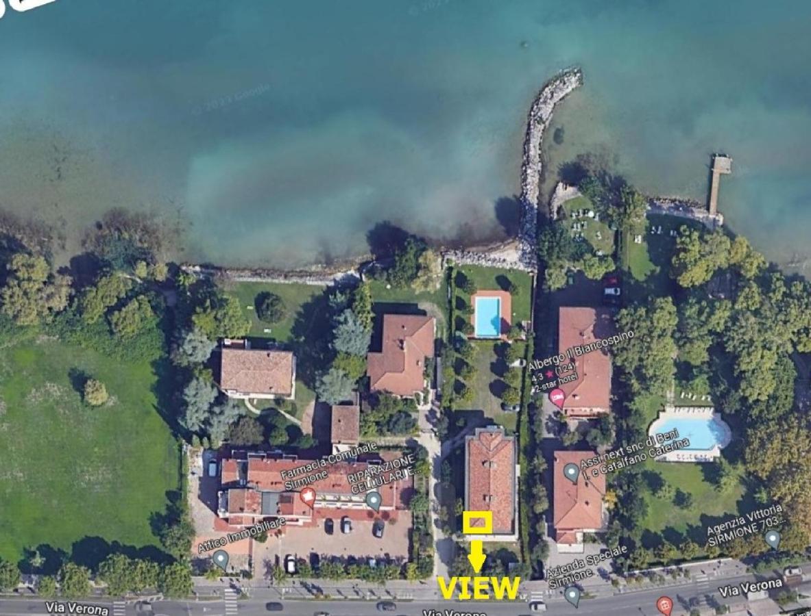 Casa Lugana 15 - Monolocale Con Piscina Fronte Lago Sirmione Eksteriør bilde